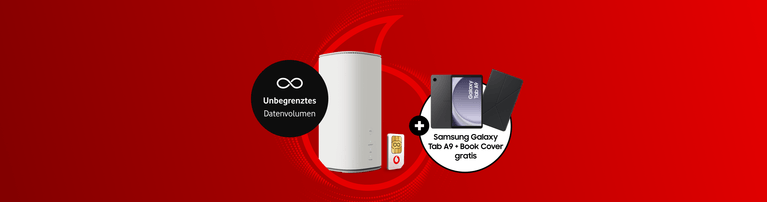 Abbildung eines GigaCube mit Samsung Tablet